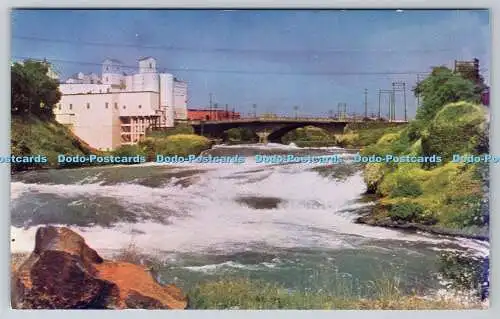 R737048 Blick auf die oberen Katarakte des Spokane River bei Spokane Keenan News