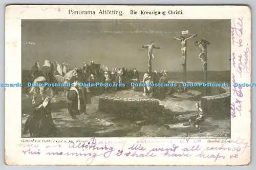 R737169 Panorama Altotting Die Kreuzigung Christi Gemalt von Gebh Fugel u Jos Kr