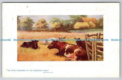 R737291 Die ruhigen Freuden der Weideherde von Mead and Stream Raphael Tuck