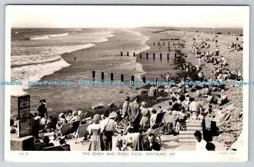 R737379 Westward Ho The Beach and Peeble Ridge Raphael Tuck and Sons RP