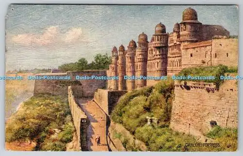 R737400 Gwalior Fortress Historical India Raphael Tuck and Sons Oilette Series I