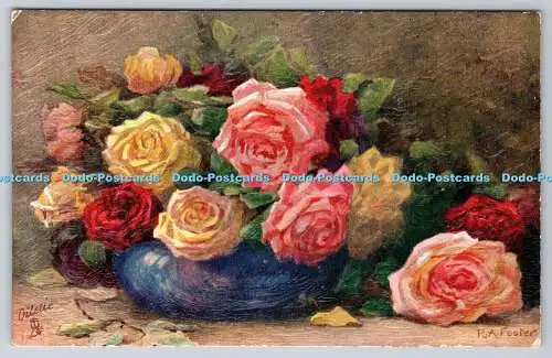 R737477 Die Zeiten der Rosen Raphael Tuck and Sons Ltd Ölfaksim Postkarte O F 3364