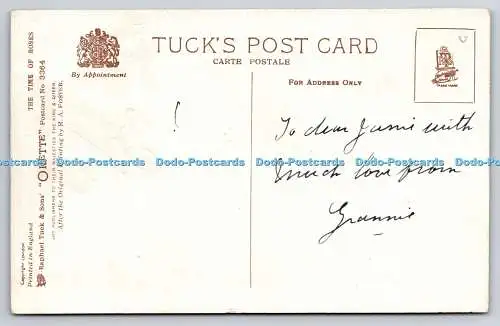 R737479 Die Zeiten der Rosen Raphael Tuck and Sons Ltd Oilette Postkarte O F 3364