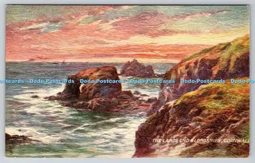 R737482 Cornwall The Lands End and Longships Raphael Tuck and Sons Ltd Oilette P