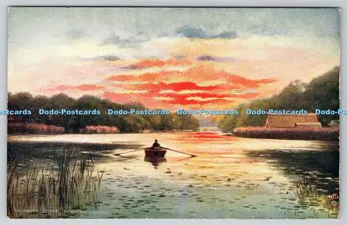 R737483 Norfolk Broads Salhouse Broad Raphael Tuck and Sons Ltd Oilette Postkarte