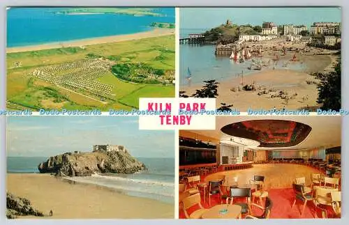 R737634 Tenby Kiln Park Kiln Park Wohnwagen Camp Tenby Hafen Torbogen Werbung M