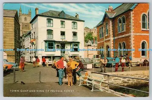 R737789 Fowey Town Quay and King of Prussia J Salmon Ltd Cameracolour 1975