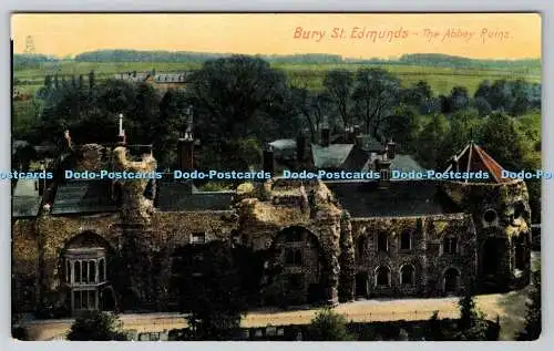 R737926 Bury St Edmunds The Abbey Ruins Raphael Tuck and Sons Rapholette Postcar