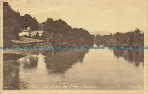 R647387 Corwen. Fluss Dee von der Brücke. F. Frith