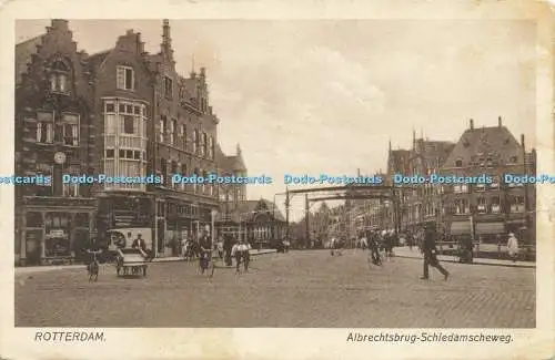 R576208 Rotterdam Albrechtsbrug Schiedamscheweg J H Schaefers Fotoplatin No 92