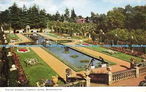 R576231 Italian Garden Compton Acres Bournemouth 1961 J T Etches Henbests of Bou