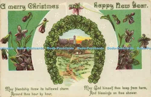 R576251 Frohe Weihnachten und einen guten Rutsch ins neue Jahr, Mai Freundschaft werfen ihre heiligen c