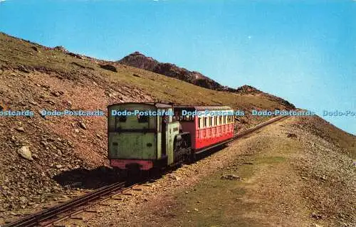 R576455 Mountain Railway nearing Summit of Snowdon Colourmaster International Pr