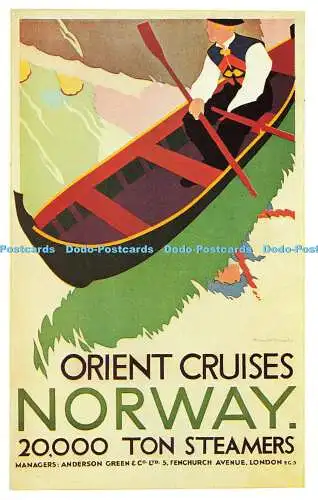 R576604 Orient Kreuzfahrten Norwegen Dalkeith Classic Poster Serie P213 Bernard Venabl