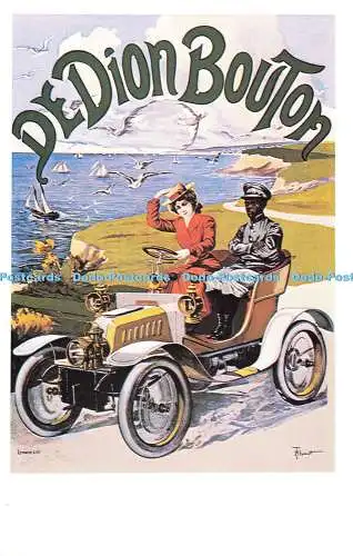 R576606 De Dion Bouton Dalkeith Classic Poster Card No P44 H Thoiret 1903
