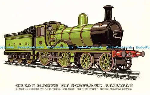 R576697 Great North of Scotland Railway Class F 4 4 0 Lokomotive Nr 49 Gordon Hi