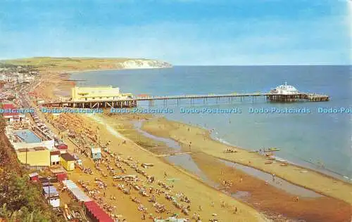 R576715 Pier aus Battery Gardens Sandown I O W 1973