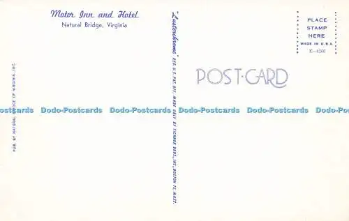 R576736 Motor Inn and Hotel Natural Bridge Virginia Natural Bridge of Virginia L