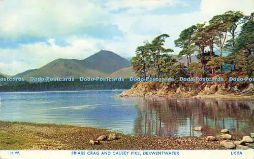 R576886 H W Friars Crag and Causey Pike Derwentwater LK8A H Webster Helvellyn Ho