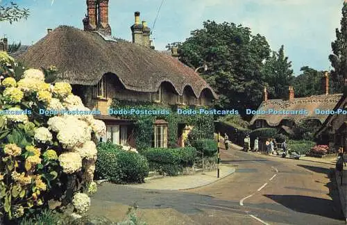 R576956 Old Village Shanklin I O W Nigh Plastichrome Farbbild Verlag