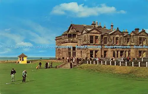 R577009 Old Course St Andrews Fife Scotland Royal and Ancient Golf Club Litho Ca