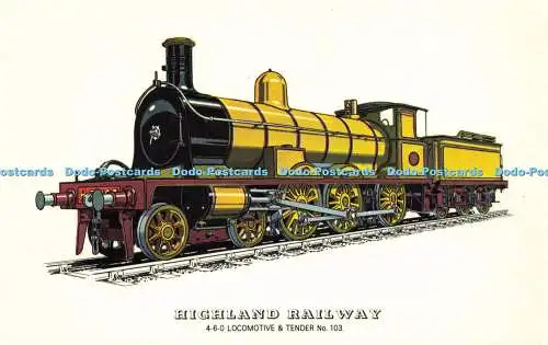 R577048 Highland Railway 4 6 0 Lok und Tender Nr 103 Nostalgie Miniatures
