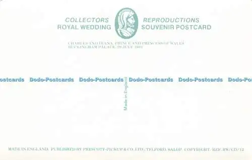 R577155 Charles and Diana Prince and Princess of Wales Buckingham Palace 1981 Ro