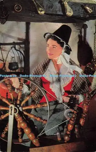 R582427 Welsh Girl in Welsh National Costume J Salmon Cameracolour 1964