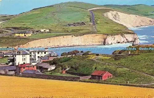 R577286 WJN 1140 Freshwater Bay I W Showing Stag Rock and Downs Plastichrome Nig