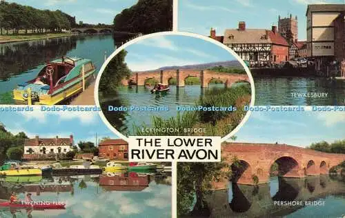 R578052 The Lower River Avon Eckington Bridge Tewkesbury Pershore Bridge J Salmo