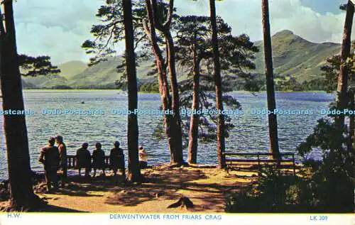 R577295 H W Derwentwater from Friars Crag LK 309 H Webster Helvellyn House 1960