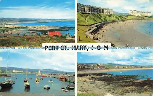 R578061 I o M Port St Mary Two Bays The Harbour Gansey Beach Multi View