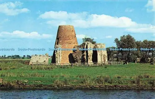 R580229 Norfolk Broads gestiftet von King Canute St Benet Abbey am Ufer des