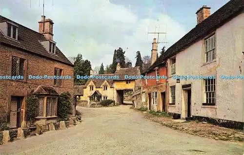 R578101 Castle Combe Old Cottages Plastichrome W R Bawden 1963