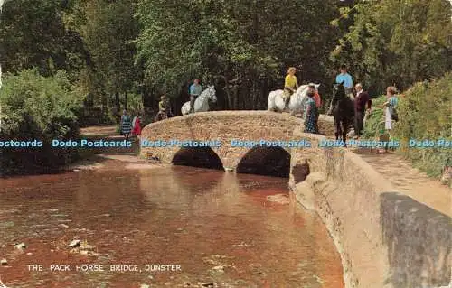 R582533 Dunster The Pack Horse Bridge J Salmon Cameracolour 1969