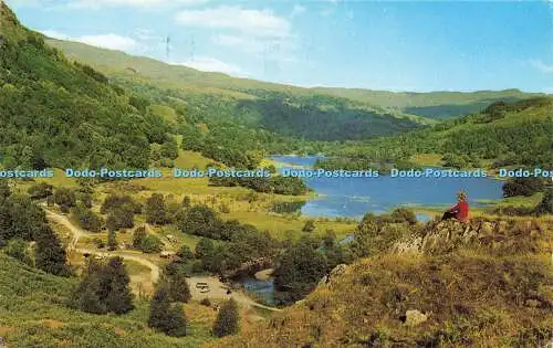 R582542 Rydal Water from White Moss J Salmon Cameracolour 1984