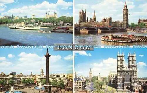 R578165 London Tower of London Trafalgar Square Westminster Abbey D F and S Mult