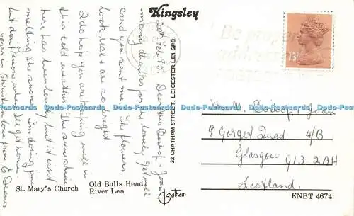 R582551 Ware St Mary Church River Lea Old Bulls Head Kingsley Multi View 1985