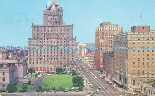 R582567 Kanada Vancouver B C Georgia St Blick nach Westen zeigt das Gerichtsgebäude die