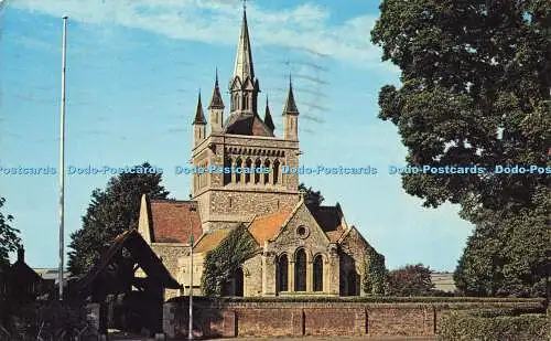 R577423 WJN 1081 Whippingham Church I W Nigh Plastichrome Colourpicture Publishe