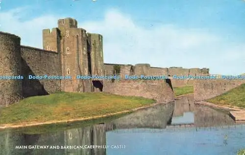 R578188 Caerphilly Castle Main Gateway and Barbican J Salmon Cameracolour 1969