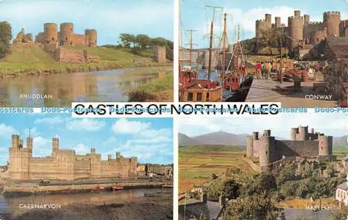 R580362 Castles of North Wales Conway Rhuddlan Harlech J Salmon Cameracolour Mul