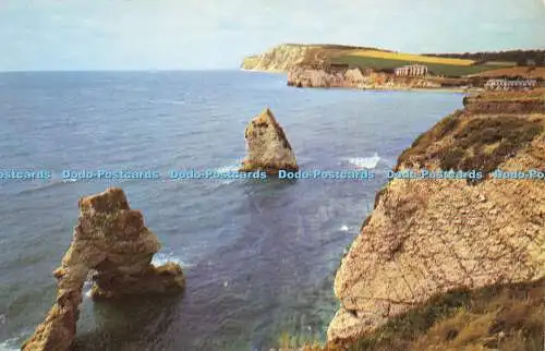 R582624 I W The Arch and Stag Rocks and Freshwater Bay Nigh Jarrold Cotman Color