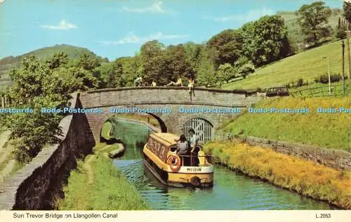 R580397 Sun Trevor Bridge on Llangollen Canal E T W Dennis Photocolour