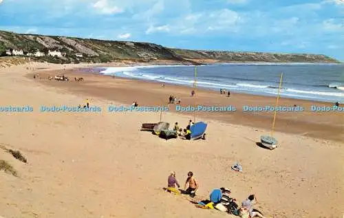 R580407 Wales Glamorgan Gower Port Eynon Beach N P O Dexter Litho Kanada T