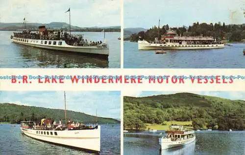 R578275 B R Lake Windermere Motor Vessels Sanderson and Dixon Jarrold Multi View