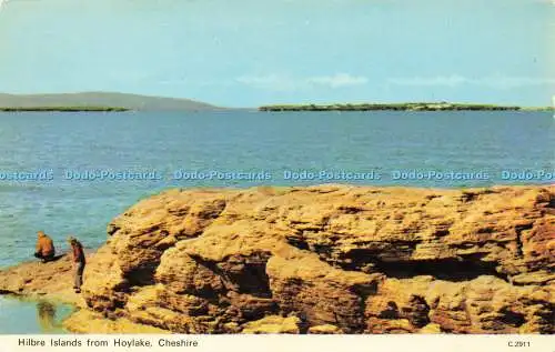 R582702 Cheshire Hilbre Islands from Holylake E T W Dennis Photocolour