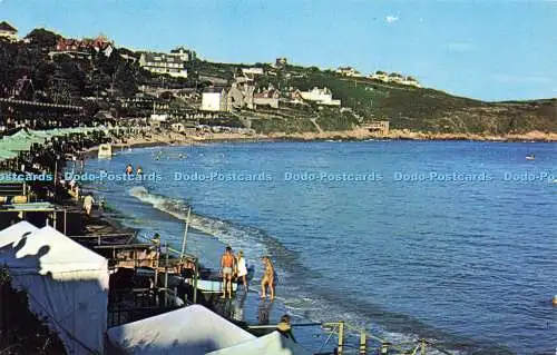 R578322 Swansea Langland Bay Langland Bay at High Tide Plastichrome W R Bawden