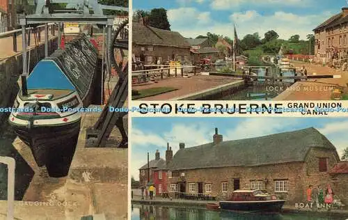 R582712 Stoke Bruerne Grand Union Canal Lock and Museum Boat Inn J Salmon Camera