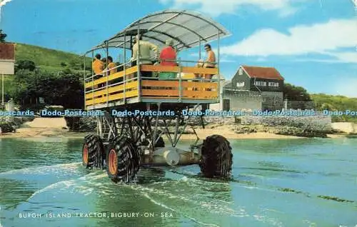 R578332 Bigbury on Sea Burgh Island Tractor J Salmon Cameracolour 1977